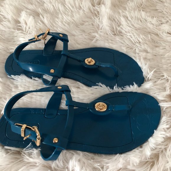 COACH Like new thong sandals, sz6 - Picture 1 of 2
